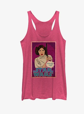 Star Wars Princess Leia Trading Card Womens Tank