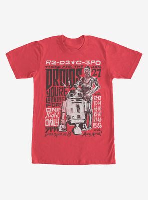 Star Wars R2-D2 and C-3PO Concert Poster T-Shirt