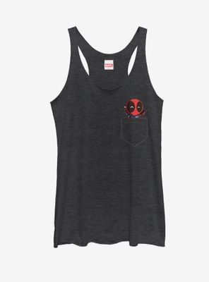 Marvel Deadpool Mini Faux Pocket Friend Womens Tank