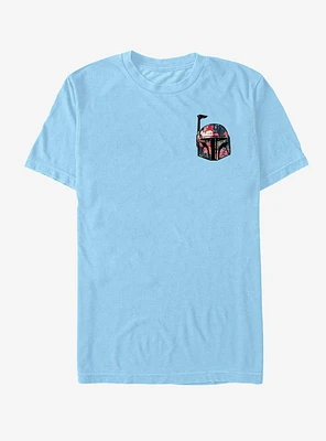 Star Wars Mini Floral Print Boba Fett Helmet T-Shirt