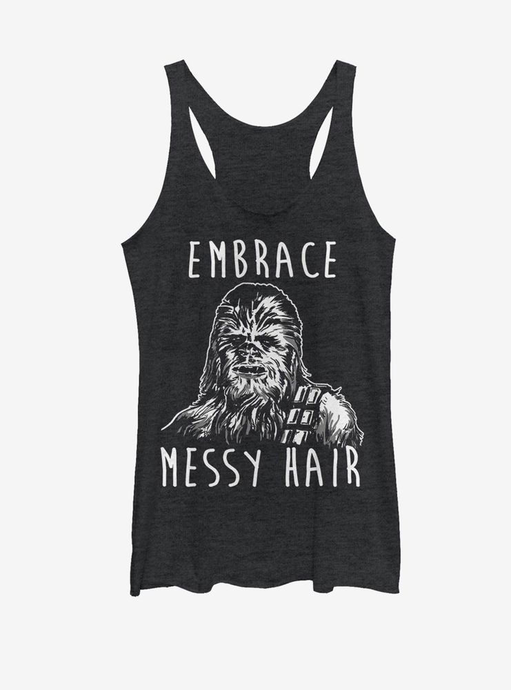 Star Wars Chewbacca Embrace Messy Hair Womens Tank