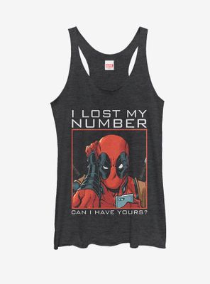 Marvel Deadpool Wants Your Number Womens Tank