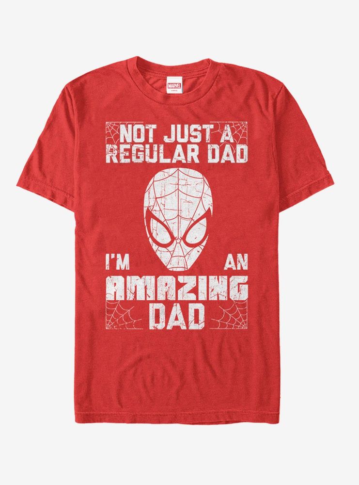 Marvel Father's Day Spider-Man Not Regular Dad T-Shirt