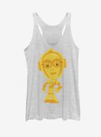 Star Wars Cute Cartoon 3-CPO Womens Tank