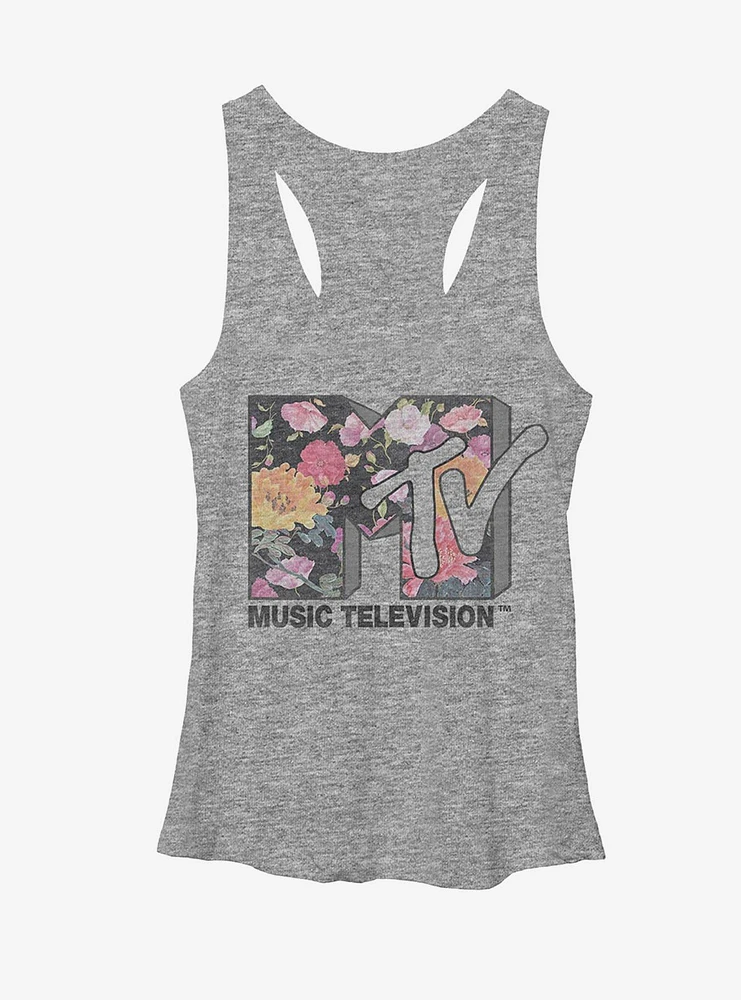 MTV Floral Logo Womens Tank