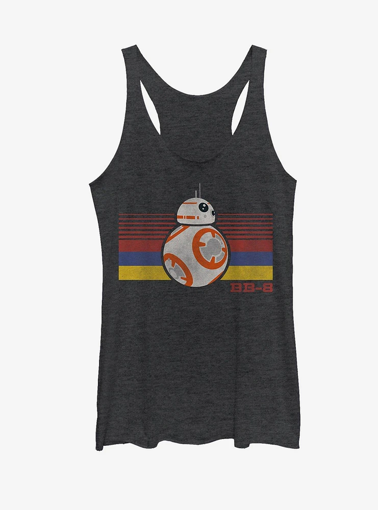 Star Wars BB-8 Retro Stripes Womens Tank