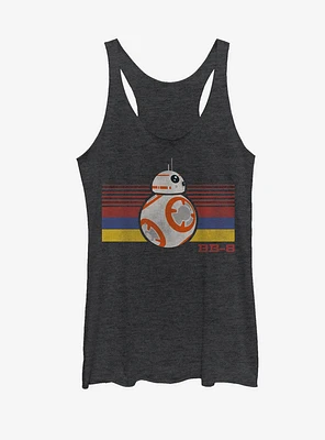 Star Wars BB-8 Retro Stripes Womens Tank