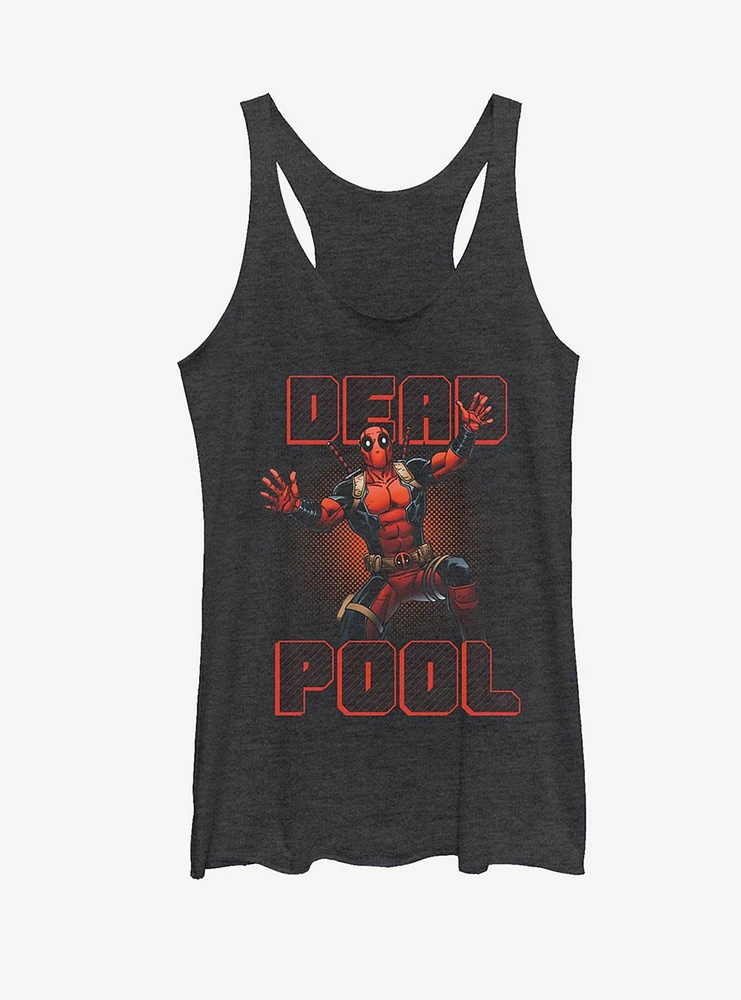Marvel Deadpool Stripes Womens Tank