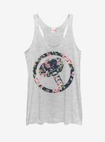 Marvel Hammer Thor Floral Print Womens Tank