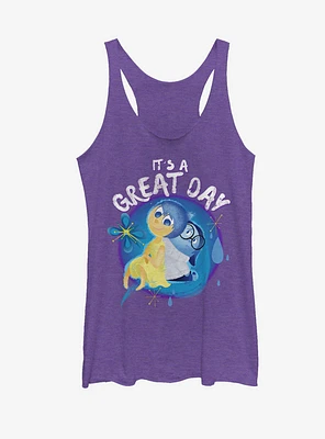 Disney Pixar Inside Out Joy and Sadness Great Day Womens Tank