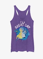 Disney Pixar Inside Out Joy and Sadness Great Day Womens Tank