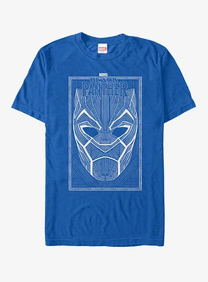 Marvel Black Panther 2018 Line Pattern T-Shirt