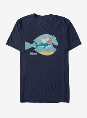 Disney Pixar Finding Dory Fish Frame T-Shirt