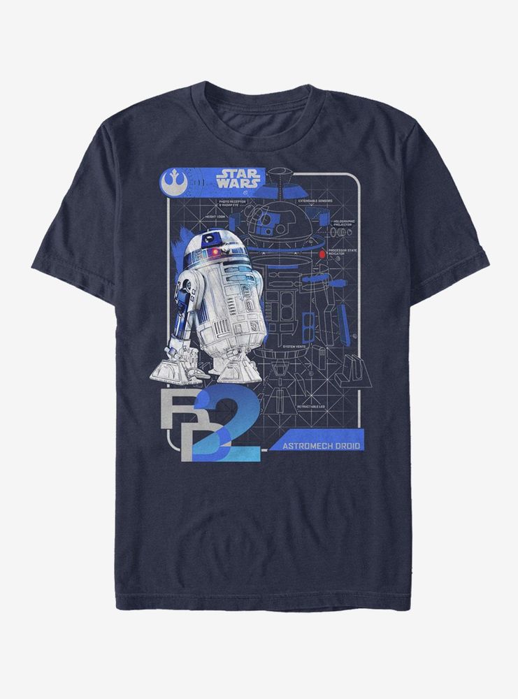 Star Wars R2-D2 Schematics T-Shirt