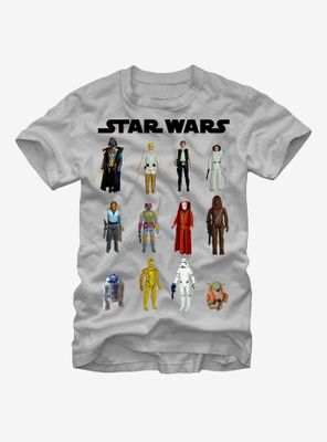 Star Wars Vintage Action Figures T-Shirt