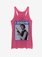 Star Wars Han Solo Quote I Know Womens Tank