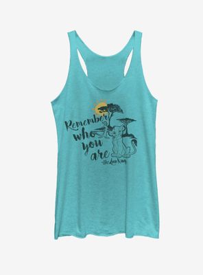 Disney Lion King Simba Never Forget Who You Are Womens Tank