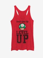 Nintendo Don't Give Up Level Mushroom Womens Tank