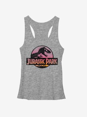 Jurassic Park Logo Sunset Womens Tank