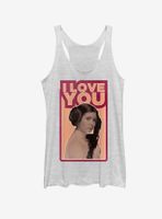 Star Wars Princess Leia Quote I Love You Womens Tank