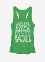 Star Wars St. Patrick's Day May the Luck Be With You Womens Tank