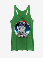 Star Wars Christmas R2-D2 Santa Hat Womens Tank