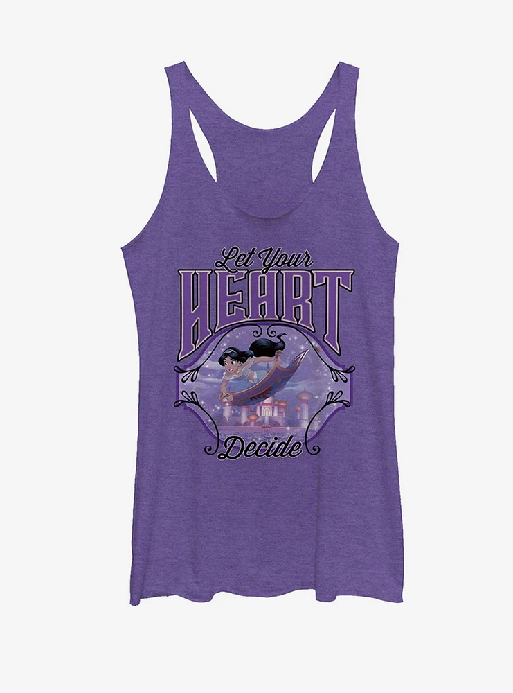 Disney Princess Jasmine Heart Decide Womens Tank