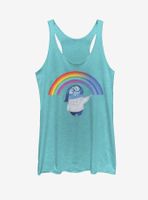 Disney Pixar Inside Out Sadness Rainbow Womens Tank