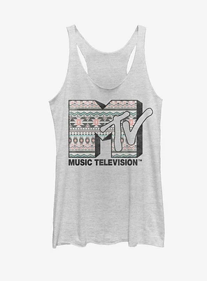 MTV Tribal Print Logo Womens Tank