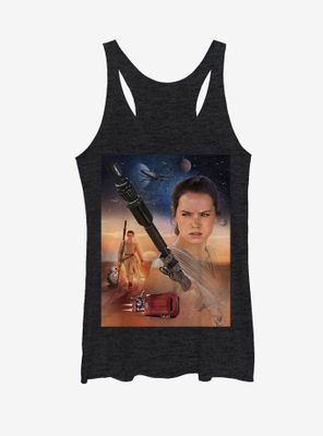 Star Wars Rey Collage Womens Tank