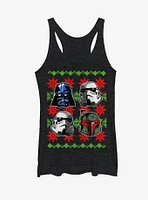 Star Wars Ugly Christmas Sweater Empire Helmets Womens Tank