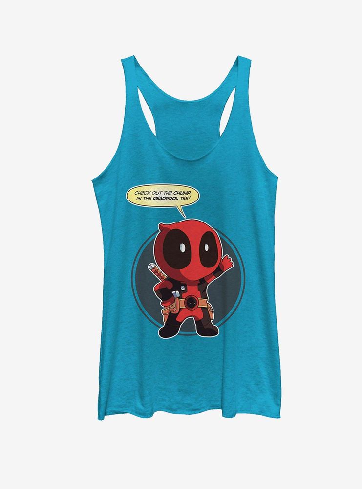 Marvel Cartoon Deadpool Chump Taco Womens Tank