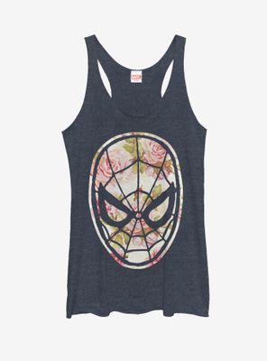 Marvel Spider-Man Floral Print Womens Tank