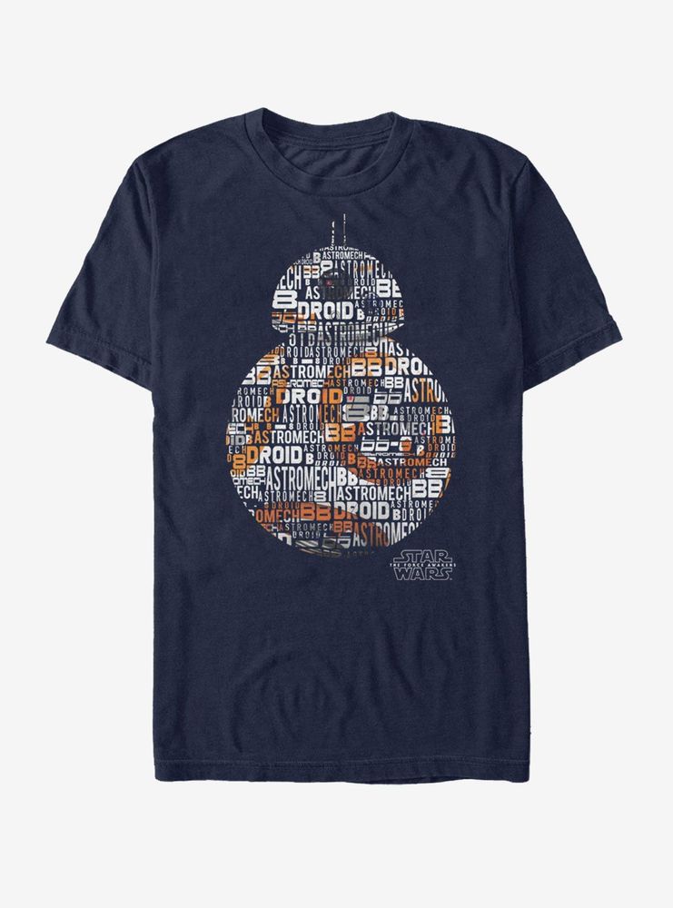 Star Wars BB-8 Text T-Shirt