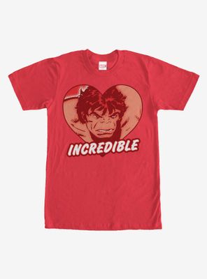 Marvel Hulk Incredible Heart T-Shirt