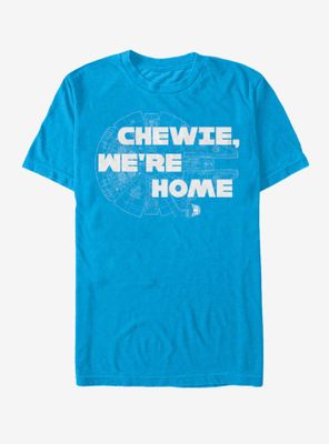 Star Wars Millennium Falcon Chewie We're Home T-Shirt