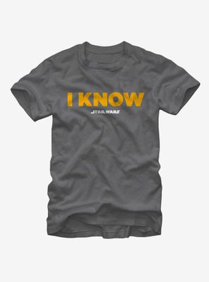 Star Wars Han Solo I Know T-Shirt