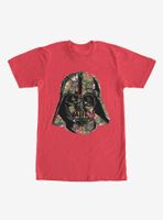 Star Wars Tropical Print Darth Vader Helmet T-Shirt