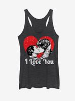 Star Wars Han and Leia I Love You Heart Womens Tank