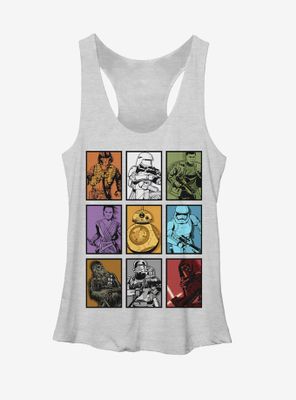 Star Wars Rey and BB-8 Character Boxes Womens Tank
