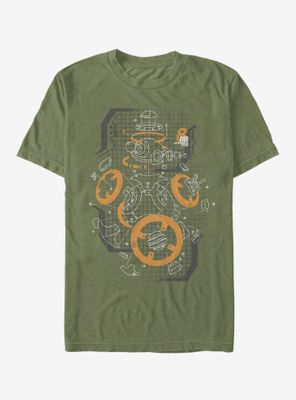 Star Wars BB-8 Deconstructed View T-Shirt