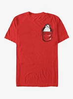 Star Wars Porg Faux Pocket Cartoon T-Shirt