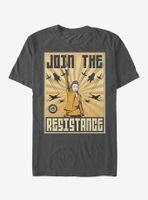 Star Wars Rey Resistance Propaganda Frame T-Shirt