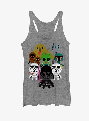 Star Wars Cute Cartoon Dark Side Villains Womens Tank