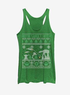 Star Wars Hoth Sweet Ugly Christmas Sweater Womens Tank