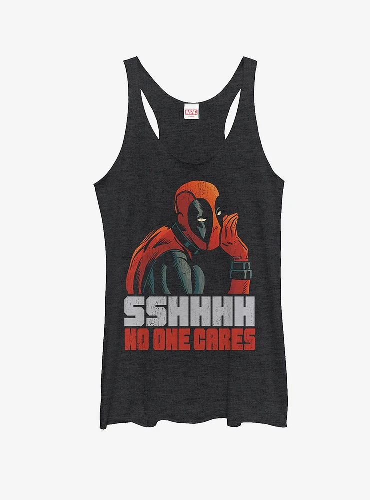 Marvel Deadpool No One Cares Womens Tank