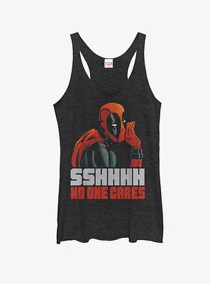 Marvel Deadpool No One Cares Womens Tank