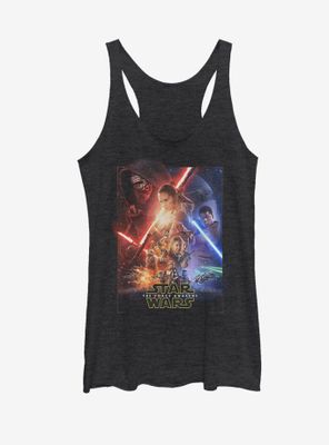 Star Wars The Force Awakens Movie Poster Womens Tank