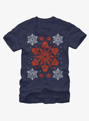 Star Wars Christmas Darth Vader Snowflake T-Shirt