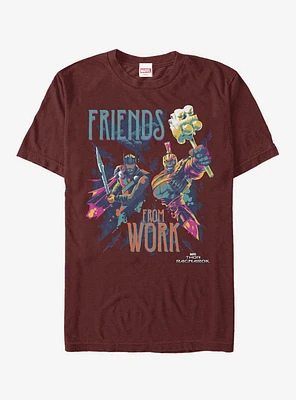 Marvel Thor: Ragnarok Friends Work T-Shirt